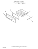 DRAWER PARTS Diagram and Parts List for YKERS206XS2  KitchenAid Range