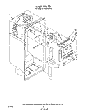 LINER Diagram and Parts List for RT18BKXWW00  Roper Refrigerator