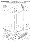 CABINET, LITERATURE Diagram and Parts List for KSRB27FHBL01  KitchenAid Refrigerator
