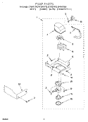 PUMP Diagram and Parts List for GI1500XHN0  Whirlpool Ice Maker