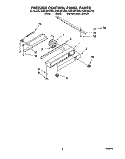FREEZER CONTROL PANEL Diagram and Parts List for KSSC36FJW00  KitchenAid Refrigerator