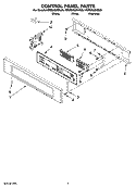 Part Location Diagram of WPW10312206 Whirlpool Control Board