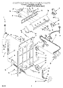 Part Location Diagram of 3953616 Whirlpool HARNS-WIRE
