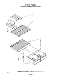 SHELF Diagram and Parts List for ET18JMXSW08  Whirlpool Refrigerator