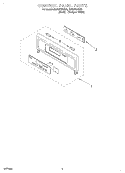 CONTROL PANEL Diagram and Parts List for RBS275PDB8  Whirlpool Wall Oven