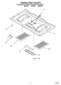 VENTILATION Diagram and Parts List for GH7155XKB0  Whirlpool Microwave