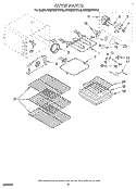 OVEN Diagram and Parts List for KERH507YAL2  KitchenAid Range