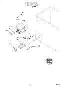 SECTION Diagram and Parts List for TCF0510GW01  Whirlpool Freezer