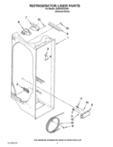 REFRIGERATOR LINER PARTS Diagram and Parts List for ED5GVEXVD06  Whirlpool Refrigerator