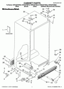 CABINET PARTS Diagram and Parts List for KSRV22FVSS02  KitchenAid Refrigerator