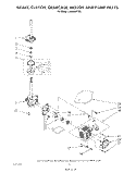 BRAKE, CLUTCH, GEARCASE, MOTOR AND PUMP Diagram and Parts List for LA5668XTW0  Whirlpool Washer