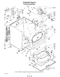 SECTION Diagram and Parts List for KEYE650VPL0  KitchenAid Dryer