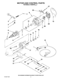 MOTOR AND CONTROL PARTS Diagram and Parts List for KSM88PSQPT0  KitchenAid Mixer