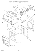 AIR FLOW AND CONTROL Diagram and Parts List for ACS102XH0  Whirlpool Air Conditioner