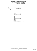 MISCELLANEOUS  PARTS, OPTIONAL PARTS (NOT INCLUDED) Diagram and Parts List for LSQ9650PG3  Whirlpool Washer