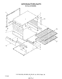 INTERNAL OVEN Diagram and Parts List for SF3004SRW5  Whirlpool Range