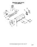 CONTROL PANEL Diagram and Parts List for KAWE660WWH2  KitchenAid Washer