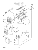 ICE MAKER, OPTIONAL Diagram and Parts List for KSRS27FGSS11  KitchenAid Refrigerator