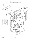 TOP AND CONSOLE, LIT/OPTIONAL Diagram and Parts List for LG8861XWQ0  Whirlpool Dryer