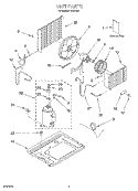 UNIT, LITERATURE Diagram and Parts List for RA51G0  Whirlpool Air Conditioner