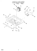 BASE PLATE Diagram and Parts List for GM8131XEB1  Whirlpool Microwave
