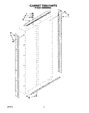 CABINET TRIM Diagram and Parts List for KSSS48MBX00  KitchenAid Refrigerator