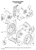 BULKHEAD PARTS, OPTIONAL PARTS (NOT INCLUDED) Diagram and Parts List for AED4470TQ0  Admiral Dryer