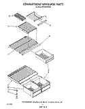 COMPARTMENT SEPARATOR Diagram and Parts List for ET18NKXSW07  Whirlpool Refrigerator