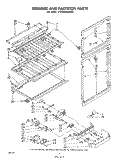 BREAKER AND PARTITION Diagram and Parts List for ET22ZKXMWR0  Whirlpool Refrigerator