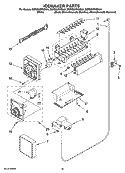 ICEMAKER PARTS, OPTIONAL PARTS (NOT INCLUDED) Diagram and Parts List for KSRS25RVBL01  KitchenAid Refrigerator