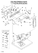 Part Location Diagram of 8532614 Whirlpool PANEL-CNTL