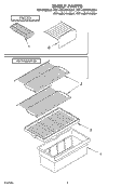 SHELF, OPTIONAL Diagram and Parts List for RT14ZKYKQ01  Roper Refrigerator