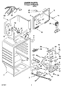 LINER PARTS Diagram and Parts List for ET1FTKXKQ09  Whirlpool Refrigerator