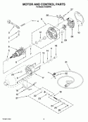 MOTOR AND CONTROL PARTS Diagram and Parts List for K4SSWH0  KitchenAid Mixer