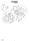 Part Location Diagram of WP8578229 Whirlpool Door Assembly (Inner) (Include