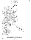 FRAME Diagram and Parts List for TF8500XLP0  Whirlpool Trash Compactor