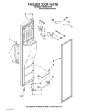 FREEZER DOOR PARTS Diagram and Parts List for KSF26C7XYY04  KitchenAid Refrigerator