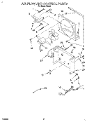 AIR FLOW AND CONTROL Diagram and Parts List for D30A2  Whirlpool Dehumidifier
