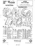 SECTION Diagram and Parts List for 3LE5710XMW1  Whirlpool Dryer