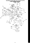 MAGNETRON AND AIR FLOW, LITERATURE Diagram and Parts List for MG8120XDQ0  Whirlpool Microwave