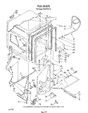 TUB , LITERATURE AND OPTIONAL Diagram and Parts List for DU8350XT2  Whirlpool Dishwasher