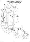 REFRIGERATOR LINER Diagram and Parts List for KSRS25FBAL00  KitchenAid Refrigerator