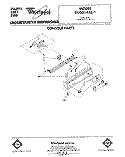 CONSOLE Diagram and Parts List for DU3014XL1  Whirlpool Dishwasher