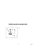 COMPLETE SEALED GAS BURNER Diagram and Parts List for KGCT365TWH0  KitchenAid Cooktop