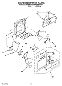 Part Location Diagram of 2318280 Whirlpool Water Fitting (Includes Water