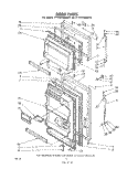Part Location Diagram of 1100088 Whirlpool Freezer Door Panel (Harvest Gold)