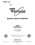SECTION Diagram and Parts List for RC8200XKW1  Whirlpool Cooktop