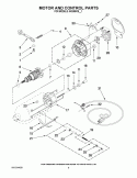 MOTOR AND CONTROL PARTS Diagram and Parts List for 9KSM5CBBK1  KitchenAid Mixer