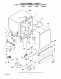 TUB ASSEMBLY PARTS Diagram and Parts List for DU945PWWQ0  Whirlpool Dishwasher