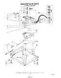 MACHINE BASE Diagram and Parts List for CA2452XSW1  Whirlpool Washer